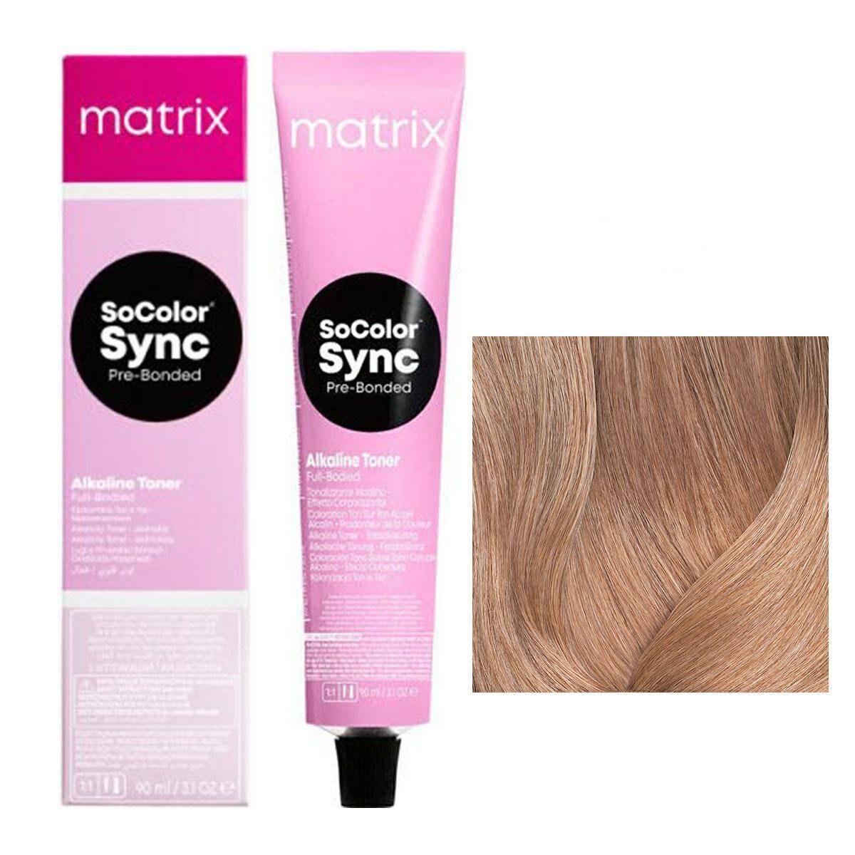 Matrix SoColor Sync Pre-Bonded Farba do włosów - 10MM Extra jasny blond mokka mokka, półtrwała koloryzacja ton w ton 90ml