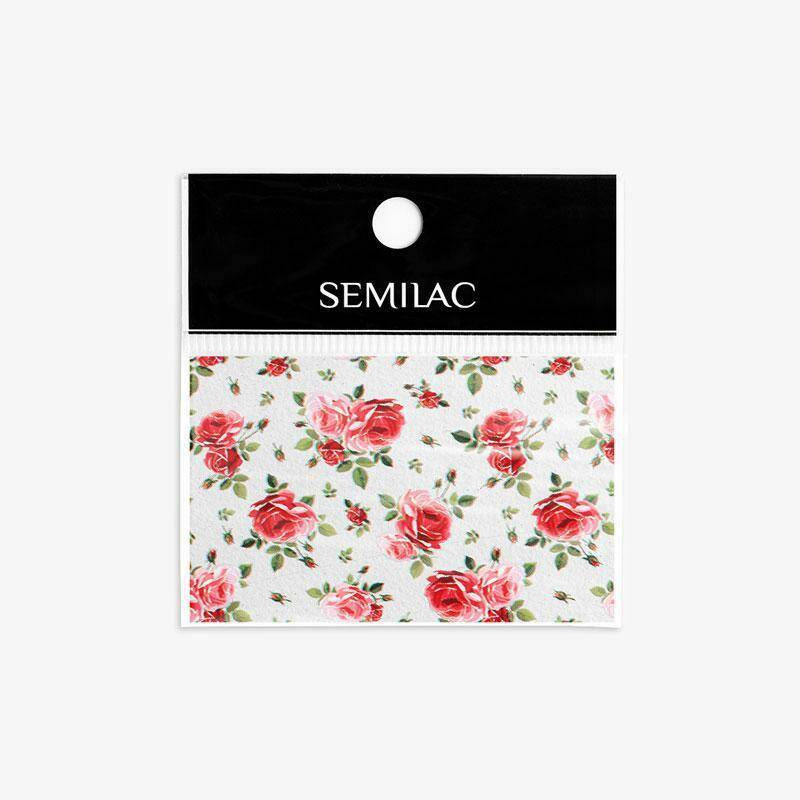 Semilac Folia transferowa 33 - Blooming Flowers