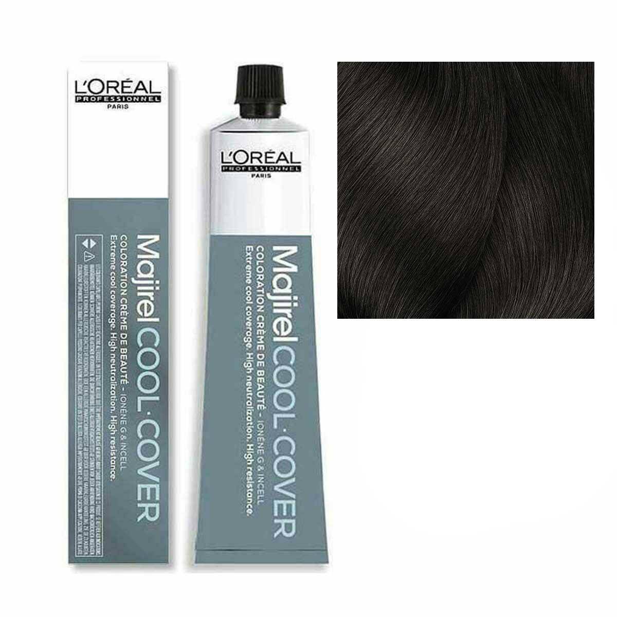 Loreal Majirel Cool Cover Farba do włosów - 4.3 Brąz złocisty, chłodne odcienie 50ml---