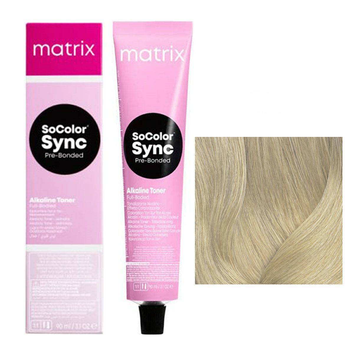 Matrix SoColor Sync Pre-Bonded Farba do włosów - 8A Jasny blond popielaty, półtrwała koloryzacja ton w ton 90ml