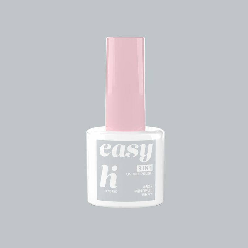 Hi hybrid Lakier hybrydowy EASY 3w1 - 607 Mindful Gray 5ml---