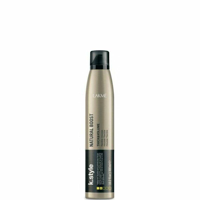 Lakme K.Style Thick&Volume NATURAL BOOST Elastyczna pianka do modelowania włosów nadająca objętości 300ml