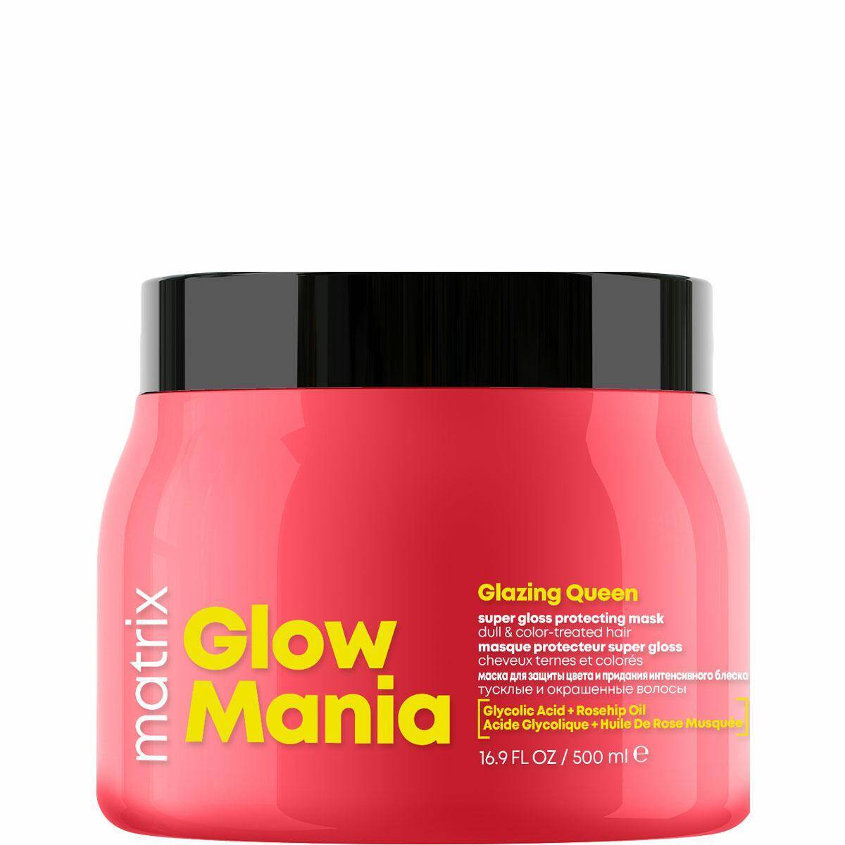 Matrix Glow Mania Maska nabłyszczająca do włosów koloryzowanych 500ml