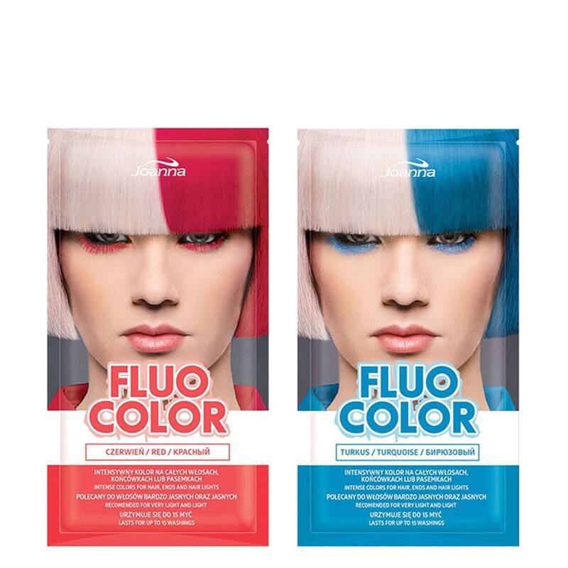 Joanna Fluo Color, koloryzujący szampon do włosów 35g