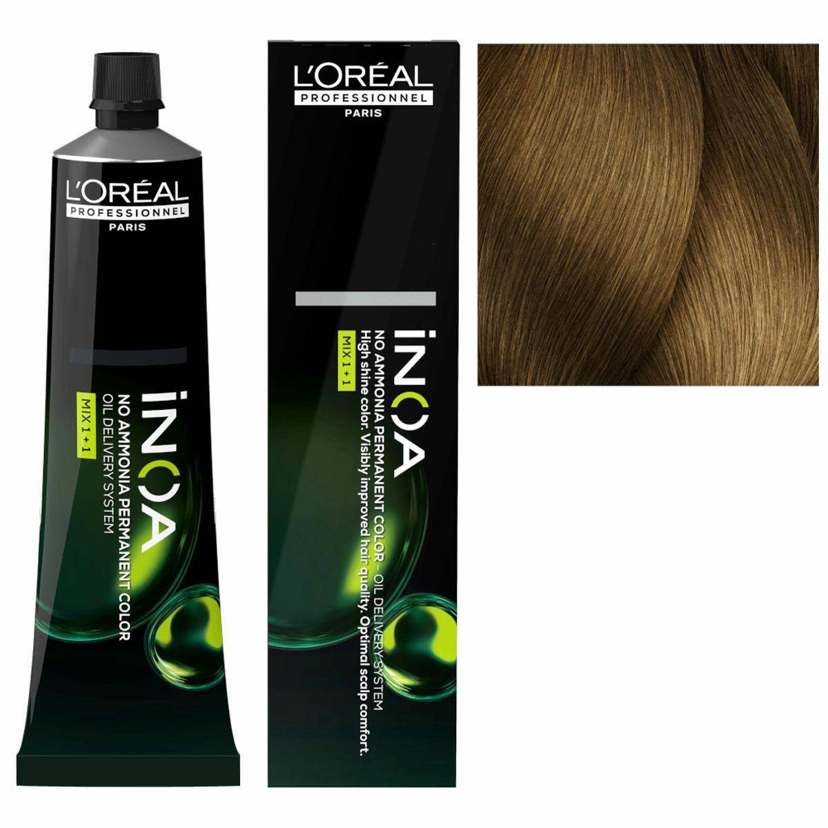 Loreal Inoa Farba do włosów bez amoniaku - 7.3 Fundamental Blond złocisty bazowy 60g