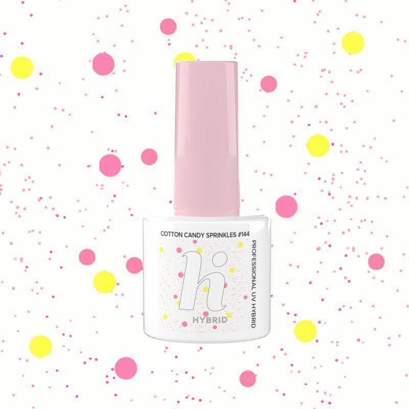 Hi hybrid Lakier hybrydowy - 144 Cotton Candy Sprinkles 5ml