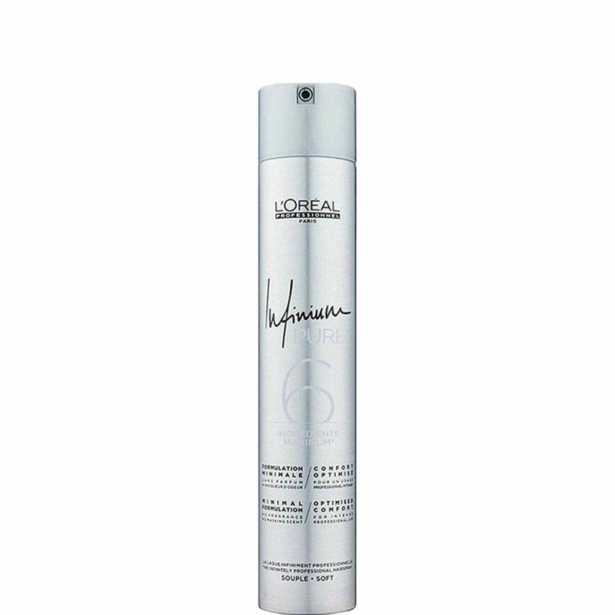 Loreal Infinium Pure Bezzapachowy suchy lakier do włosów - Strong 500ml