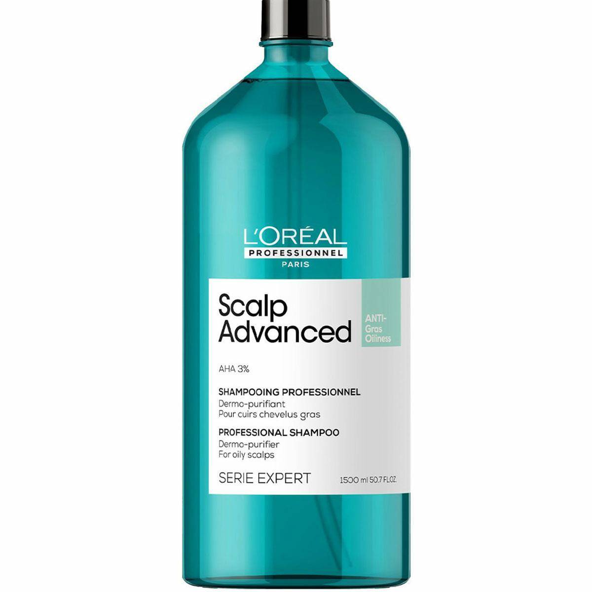 Loreal Scalp Advanced Szampon oczyszczajacy do przetłuszczającej się skóry głowy 1500ml