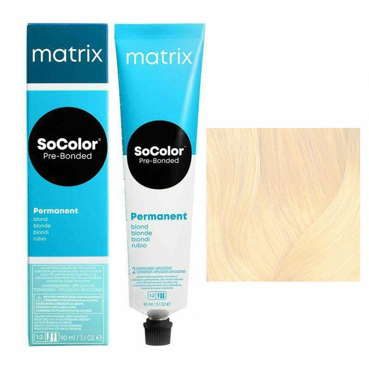 Matrix SoColor Pre-Bonded Ultra Blonde - UL-V+ Extra blond fioletowy, farba rozjaśniająco kryjąca 90ml