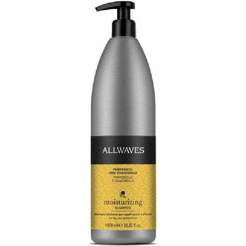 Allwaves Panthenol and Chamomile Shampoo, szampon pantenol i rumianek nawilżający do włosów suchych i zniszczonych 1000ml (Zdjęcie 1)