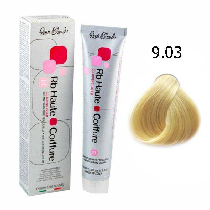 Renee Blanche Haute Coiffure Farba do w łosów - 9.03 Naturalny złocisty bardzo jasny blond, trwała koloryzacja 100ml