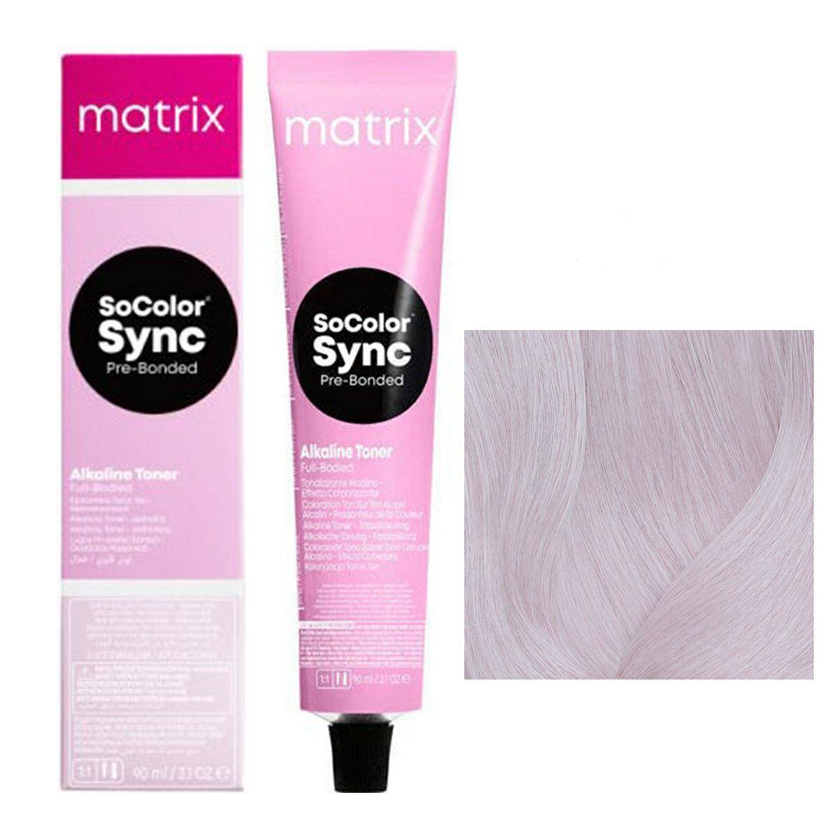 Matrix SoColor Sync Pre-Bonded Farba do włosów - 10V Extra jasny blond fioletowy, półtrwała koloryzacja ton w ton 90ml