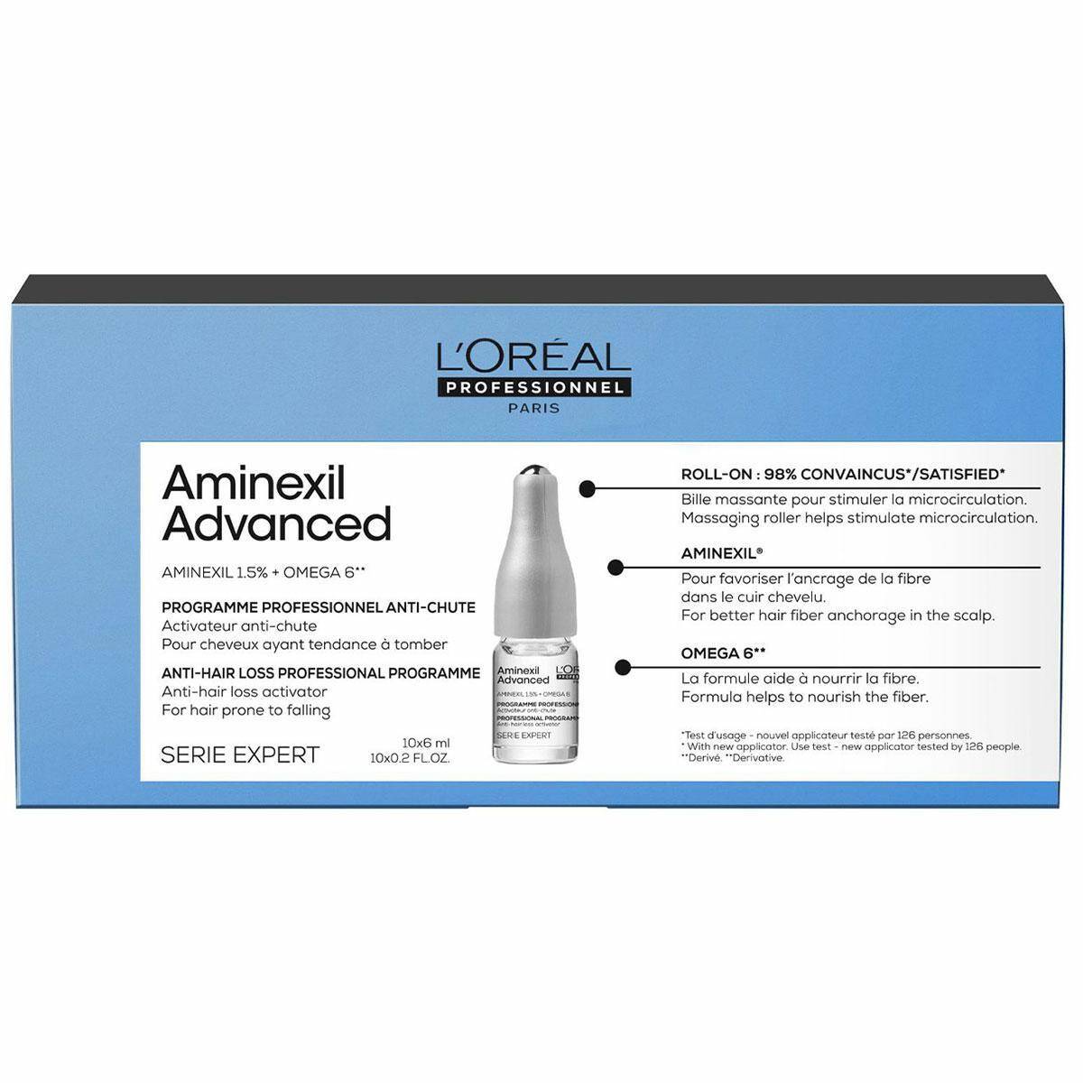 Loreal Aminexil Advanced Kuracja przeciw wypadaniu włosów 10x6ml