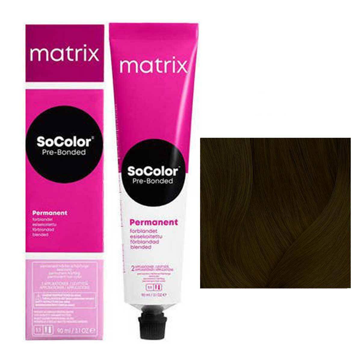 Matrix SoColor Pre-Bonded Farba do włosów - 2N Czarny naturalny, trwała koloryzacja 90ml