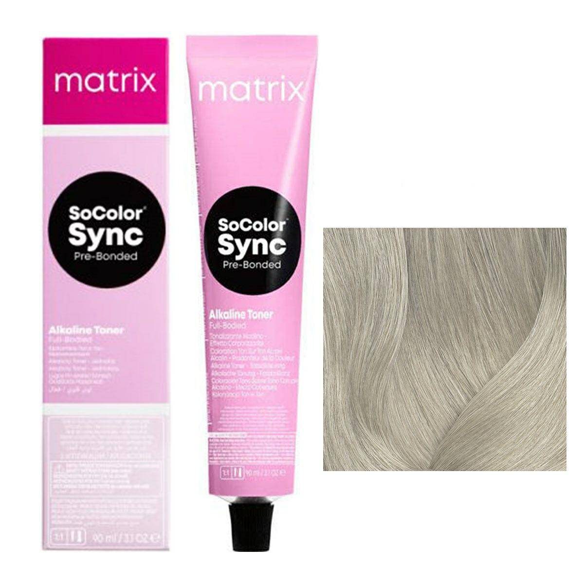 Matrix SoColor Sync Pre-Bonded Farba do włosów - 10A Extra jasny blond popielaty, półtrwała koloryzacja ton w ton 90ml