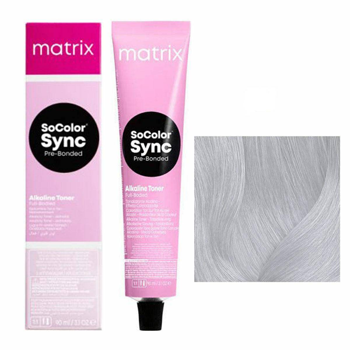 Matrix SoColor Sync Pre-Bonded Farba do włosów - 8V Jasny blond fioletowy, półtrwała koloryzacja ton w ton 90ml