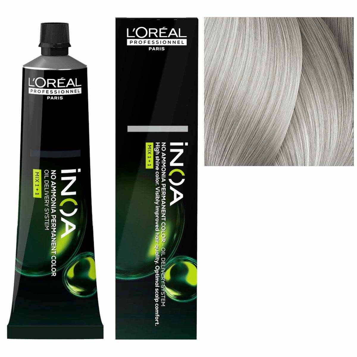 Loreal Inoa Farba do włosów bez amoniaku - 10.1 Bardzo bardzo jasny blond popielaty 60g