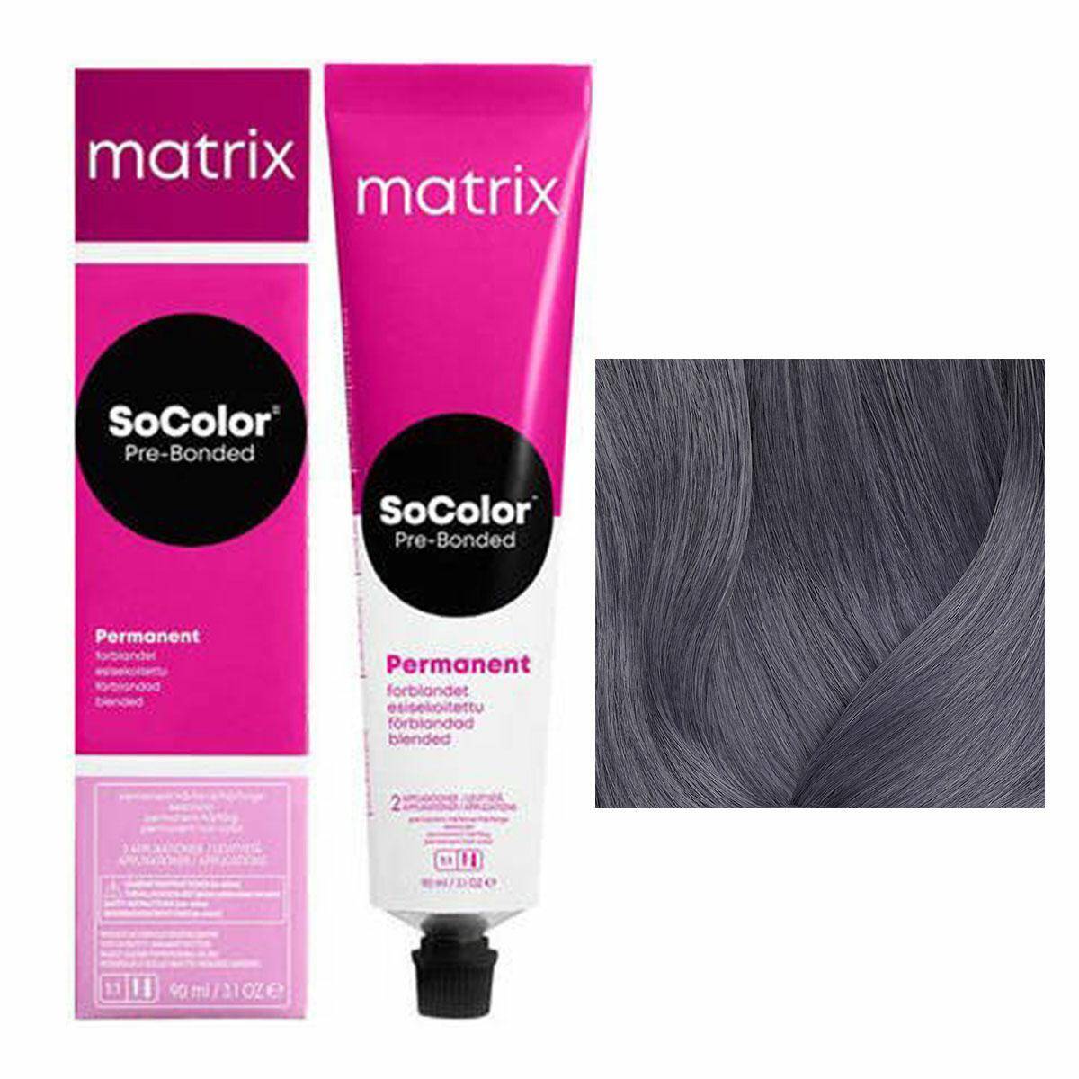 Matrix SoColor Pre-Bonded Farba do włosów - 6SP Ciemny blond srebrno - perłowy, trwała koloryzacja 90ml