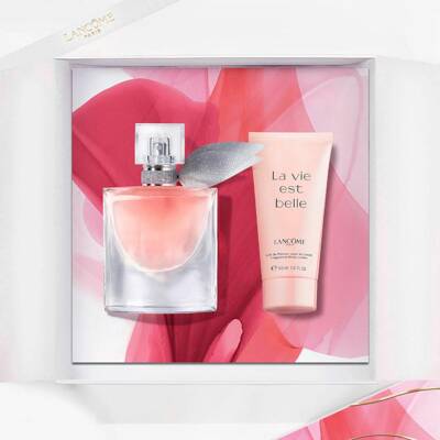 Lancome La Vie Est Belle Perfumy EDP 30ml + Balsam 50ml, zestaw upominkowy dla kobiet