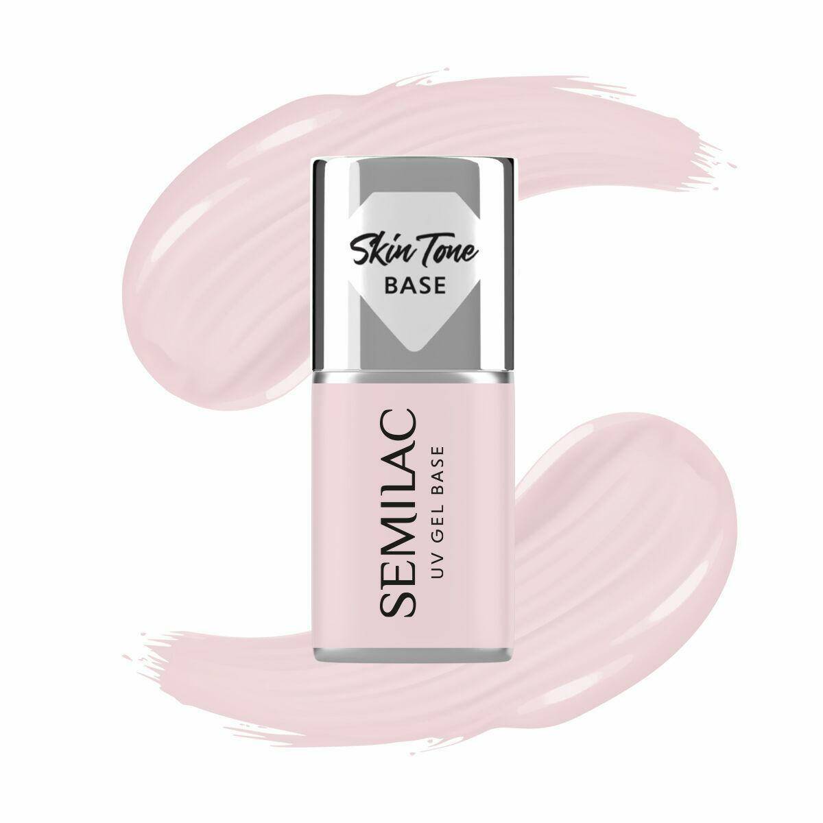 Semilac Baza do lakierów hybrydowych Skin Tone Cover Rose Beige 7ml