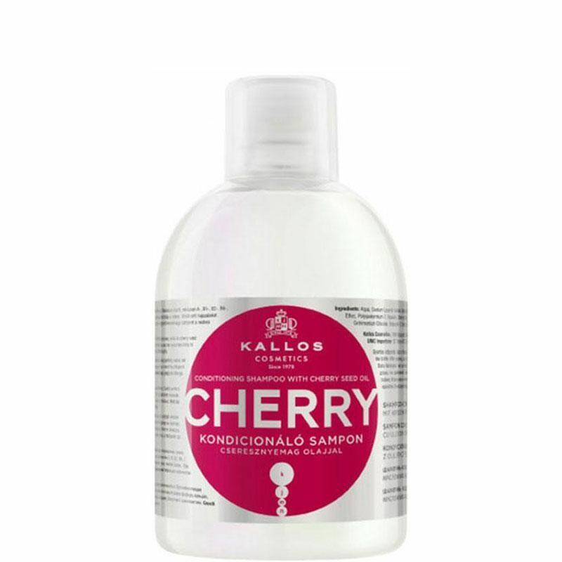 Kallos Cherry szampon nawilżający z olejem z pestek czereśni 1000ml (Zdjęcie 1)