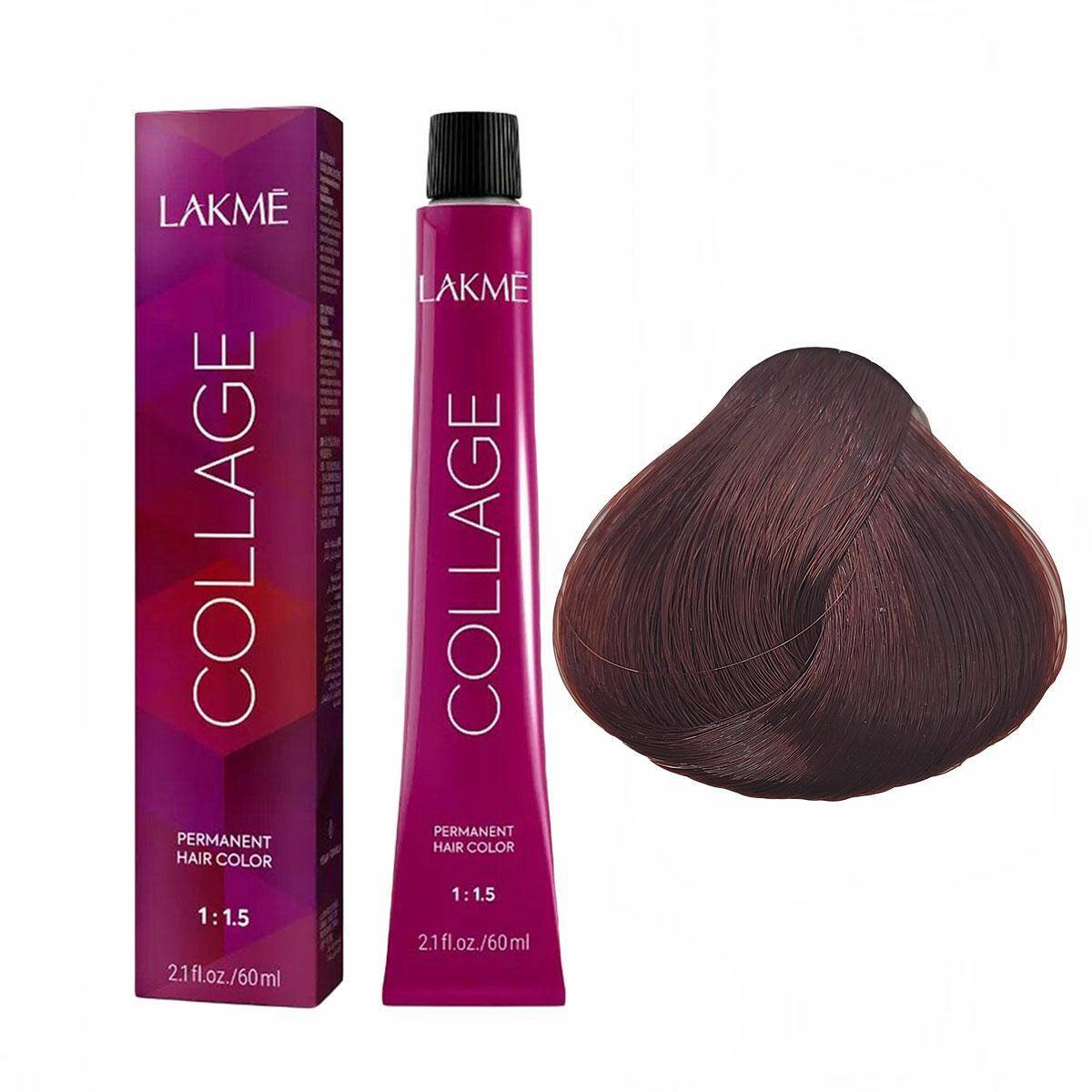 Lakme Collage Farba do włosów  6/59, trwała koloryzacja 60ml