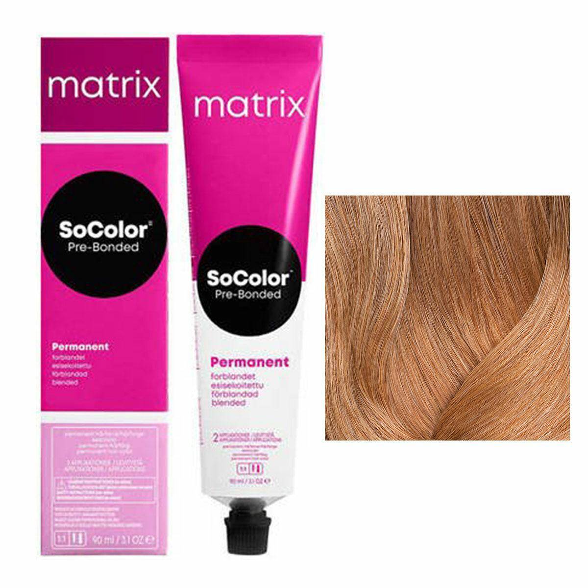 Matrix SoColor Pre-Bonded Farba do włosów - 9M Bardzo jasny blond mokka, trwała koloryzacja 90ml