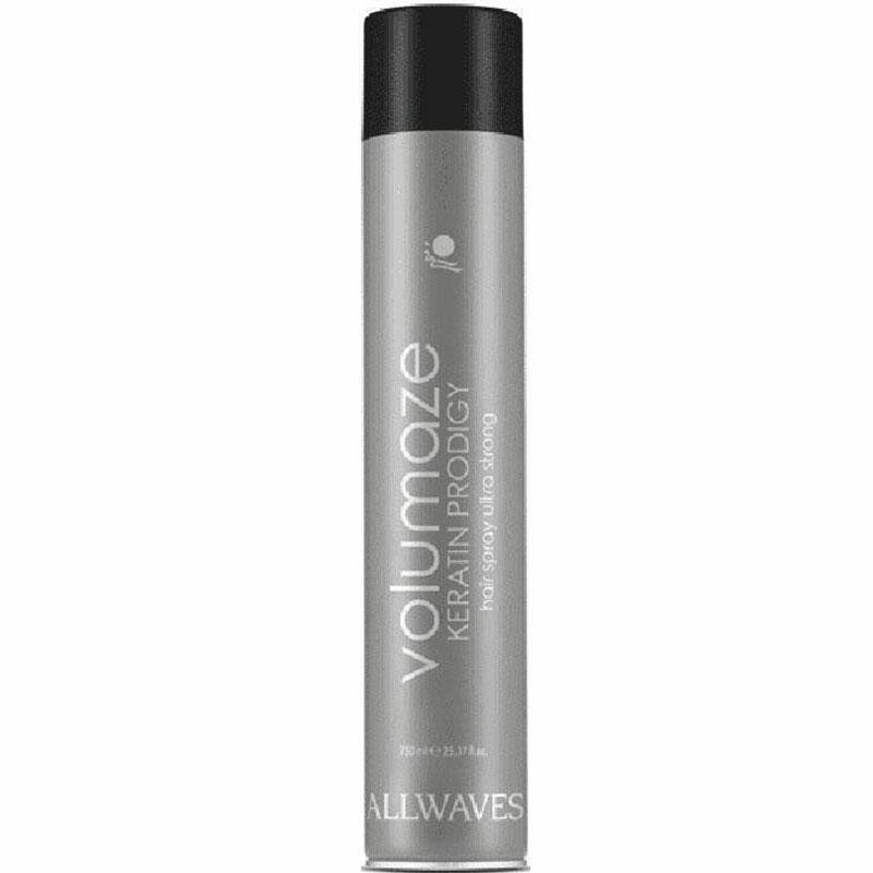 Allwaves Volumaze Ultra Strong Lakier zwiękaszający objętość z keratyną 750ml