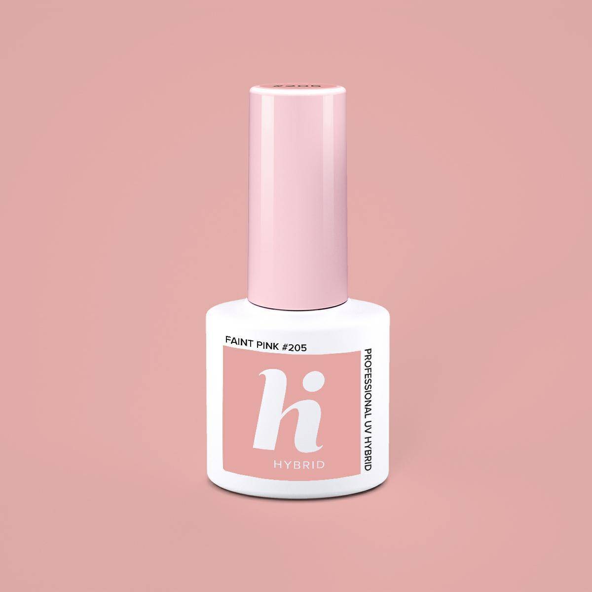 Hi hybrid Lakier hybrydowy - 205 Faint Pink 5ml---