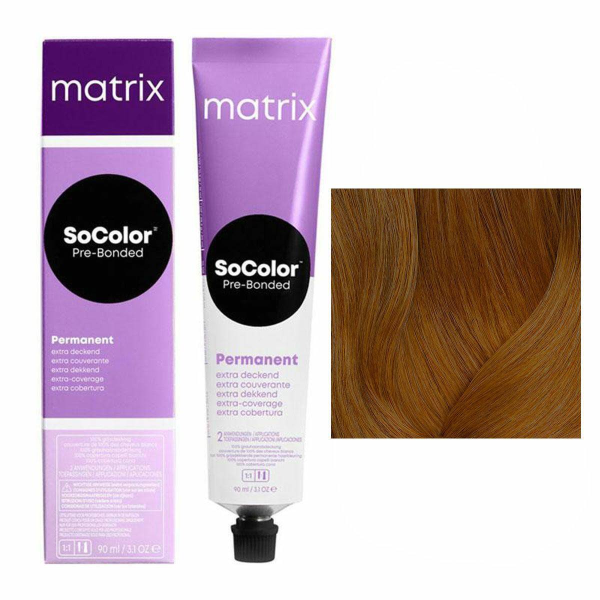Matrix SoColor Pre-Bonded Extra Coverage 507G - Średni blond złoty, trwała koloryzacja 90ml