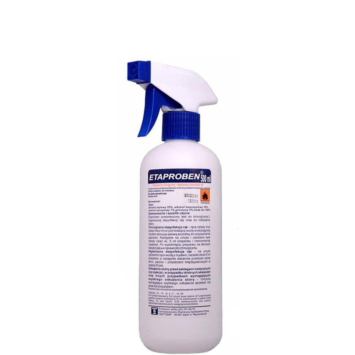 Septoma Etaproben spray do dezynfekcji rąk 500ml (Zdjęcie 1)