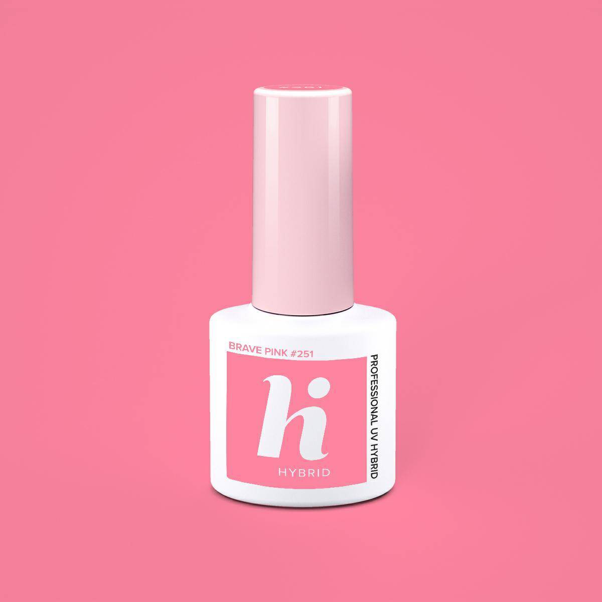 Hi hybrid Lakier hybrydowy - 251 Brave Pink 5ml---