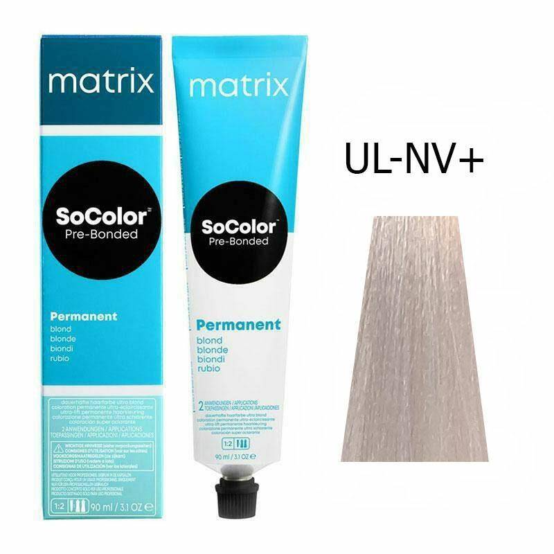 Matrix SoColor Pre-Bonded Ultra Blonde - UL-NV+ Ultra Blond Neutralny fioletowy pogłębiony, farba rozjaśniająco kryjąca 90ml