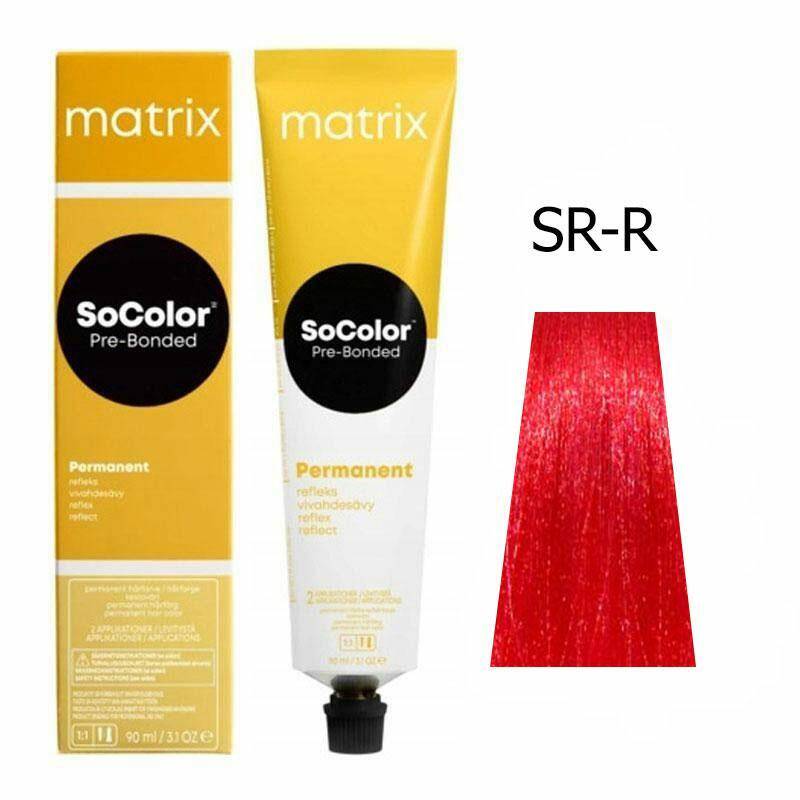 Matrix SoColor Pre-Bonded Farba do włosów - SR-R Czerwony, trwała koloryzacja 90ml