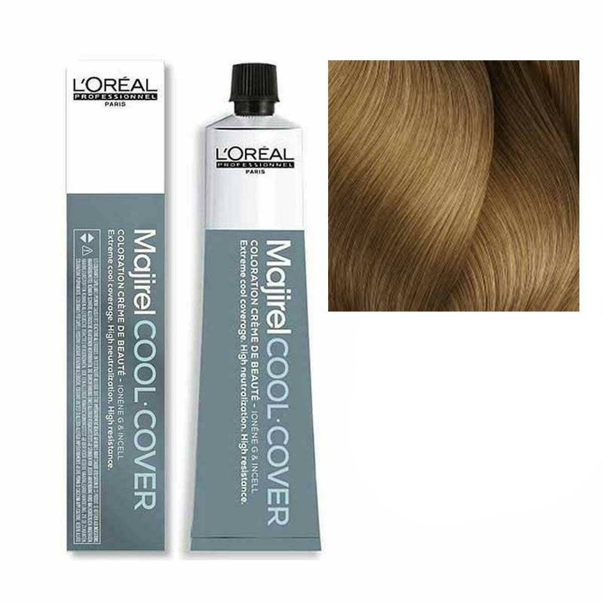 Loreal Majirel Cool Cover Farba do włosów - 8.3 Jasny blond złocisty, chłodne odcienie 50ml---