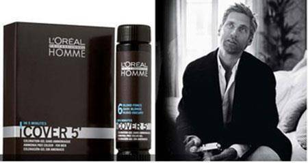 Loreal Homme Cover 5 nr.3, Żel do koloryzacji włosów dla mężczyzn, 3x50ml