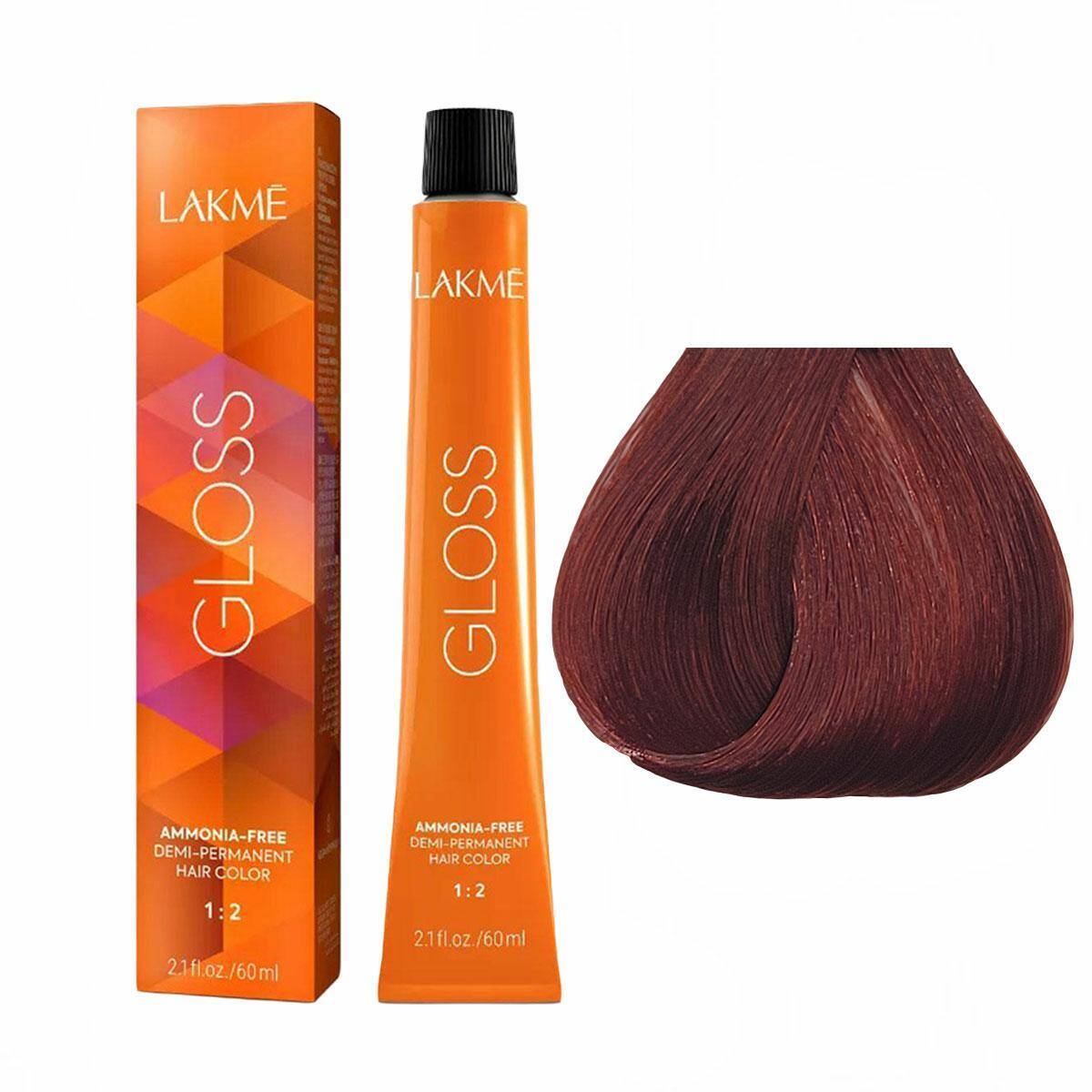 Lakme Gloss Farba do włosów bez amoniaku  6/95, koloryzacja ton w ton 60ml