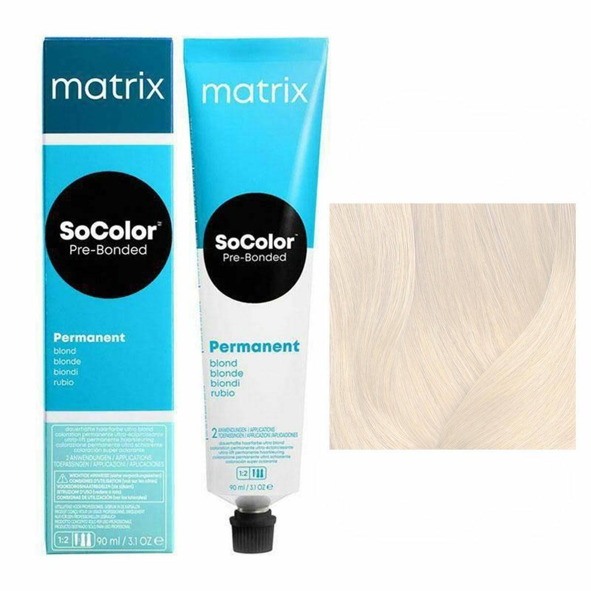 Matrix SoColor Pre-Bonded Ultra Blonde - UL-P Extra blond perła, farba rozjaśniająco kryjąca 90ml