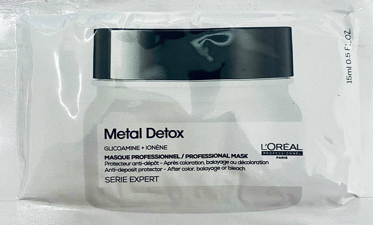 Loreal Metal Detox Maska po koloryzacji oraz dekoloryzacji z glikoaminą 15ml