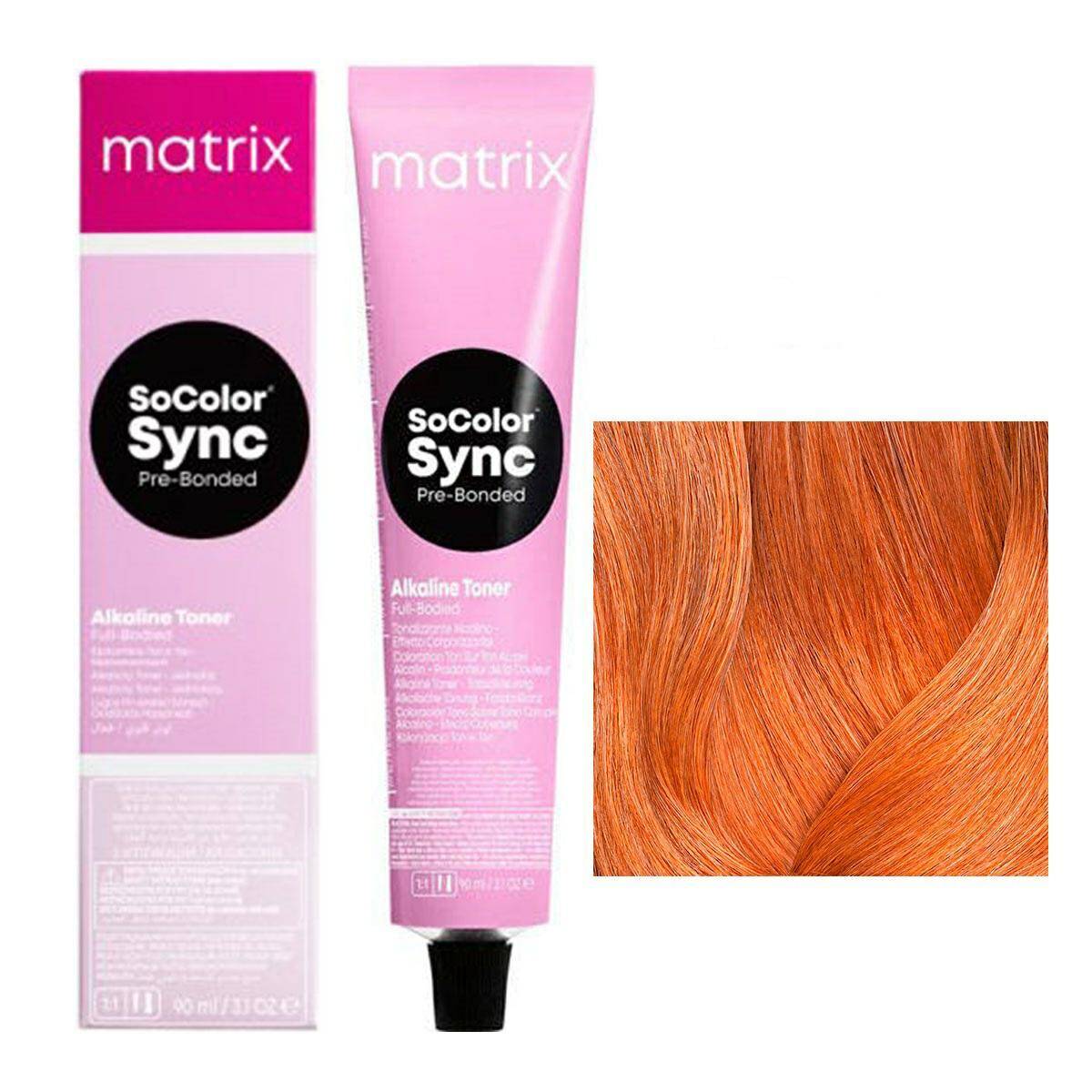 Matrix SoColor Sync Pre-Bonded Farba do włosów - 7CC+ Średni blond intensywnie miedziany, półtrwała koloryzacja ton w ton 90ml