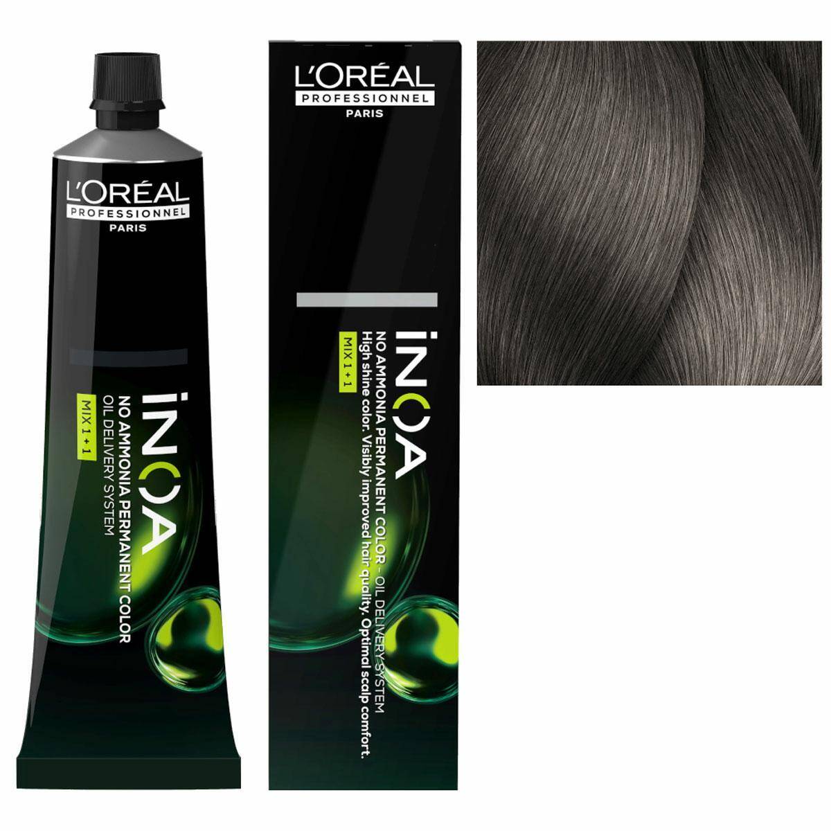 Loreal Inoa Farba do włosów bez amoniaku - 7.11 Blond popielaty intensywny 60g