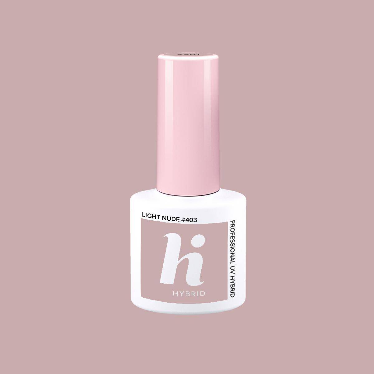 Hi hybrid Lakier hybrydowy - 403 Light Nude 5ml---