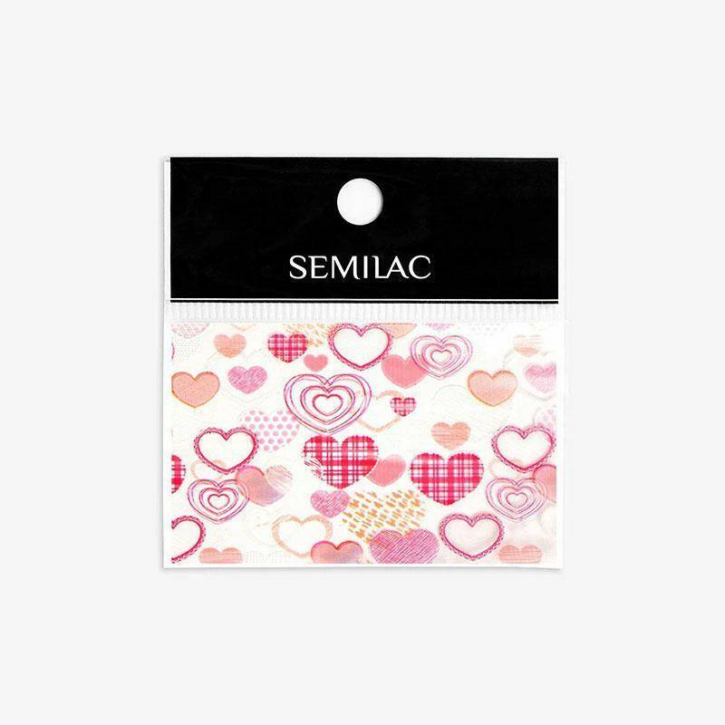 Semilac Folia transferowa 26 - Pink Heart