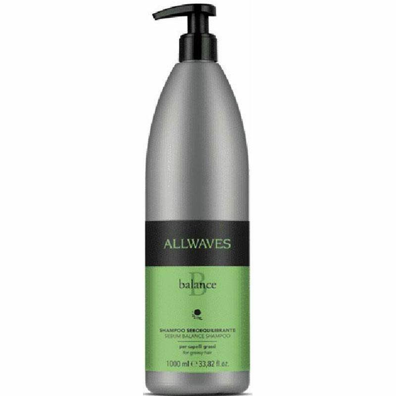 Allwaves Shampoo Seboequilibrante, szampon regulujący poziom sebum do włosów przetłuszczających 1000ml (Zdjęcie 1)