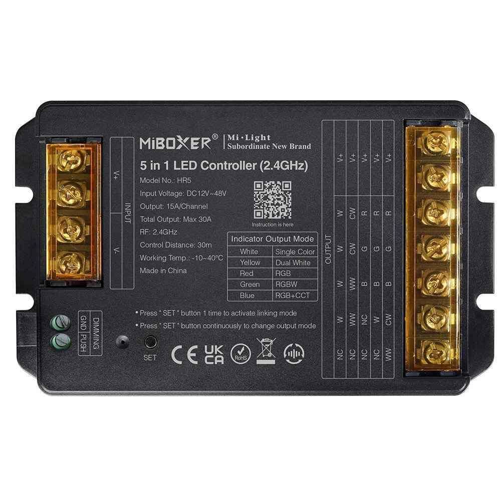 Kontroler Sterownik do LED MIBOXER HR5 5w1 30A 12-48V NAJMOCNIEJSZY Milight PUSH