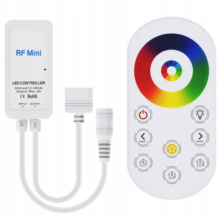 Kontroler RGBW 72W z Pilotem Radiowym Dotykowym
