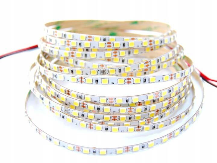 Taśma 600 LED 2835 Biała Neutralna 4mm SLIM