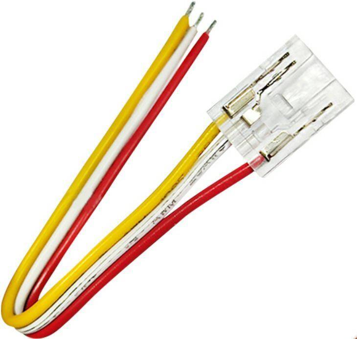 Złączka POJEDYNCZA z Kablem do Taśmy LED COB CCT 10mm LA-COB-302-10