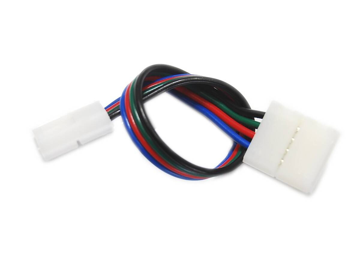 Złączka RGB 10mm Kątowa z Przewodem