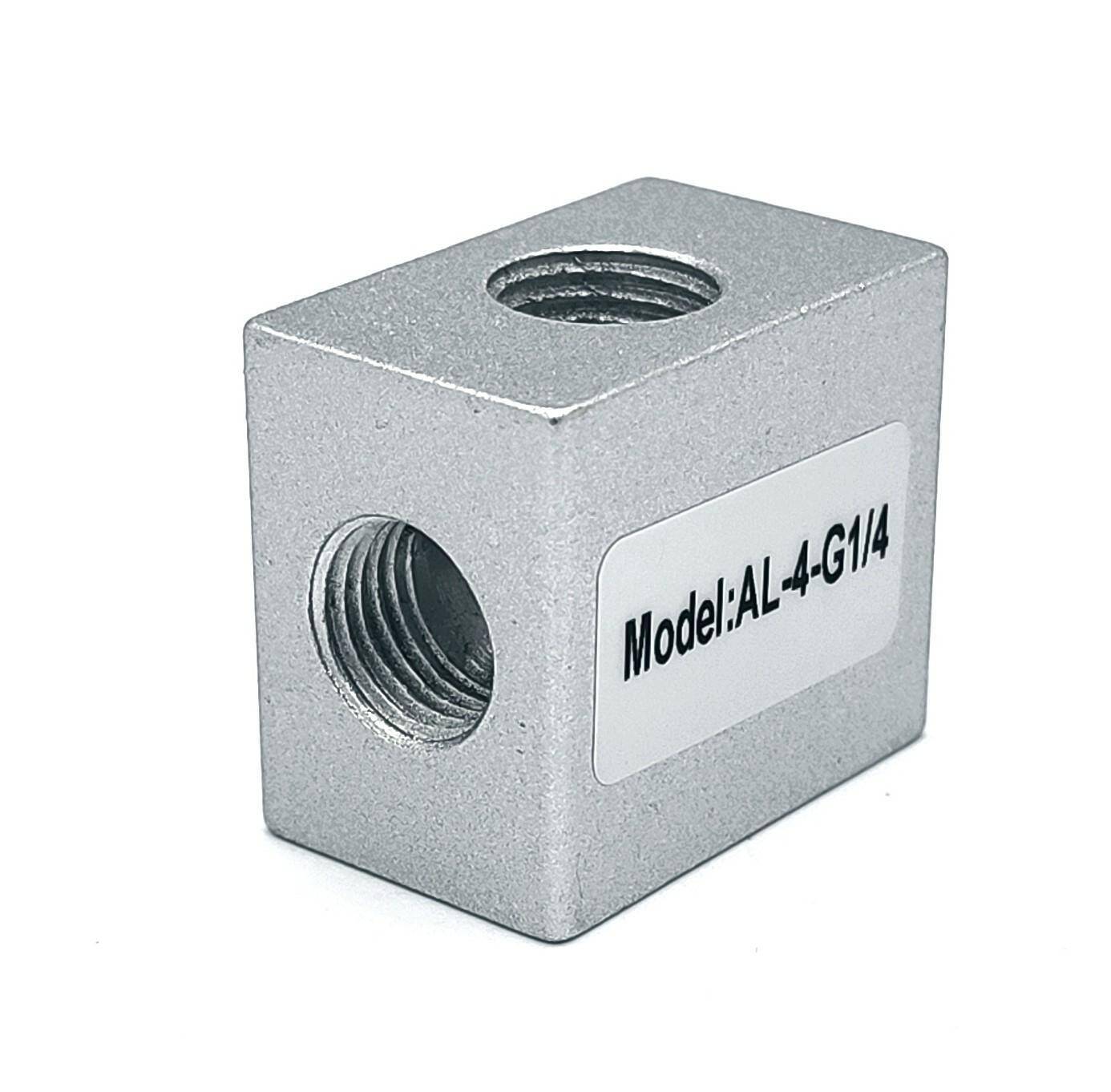 Rozdzielacz pneumatyczny 4x1/4W kostka